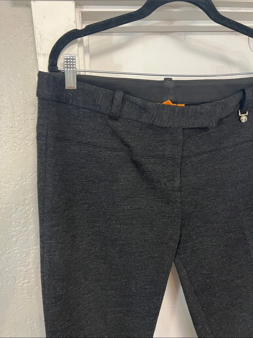 TORY BURCH SIMONA GRAY WOOL TAILORED TROUSER PANTS WOMEN’S SIZE 12